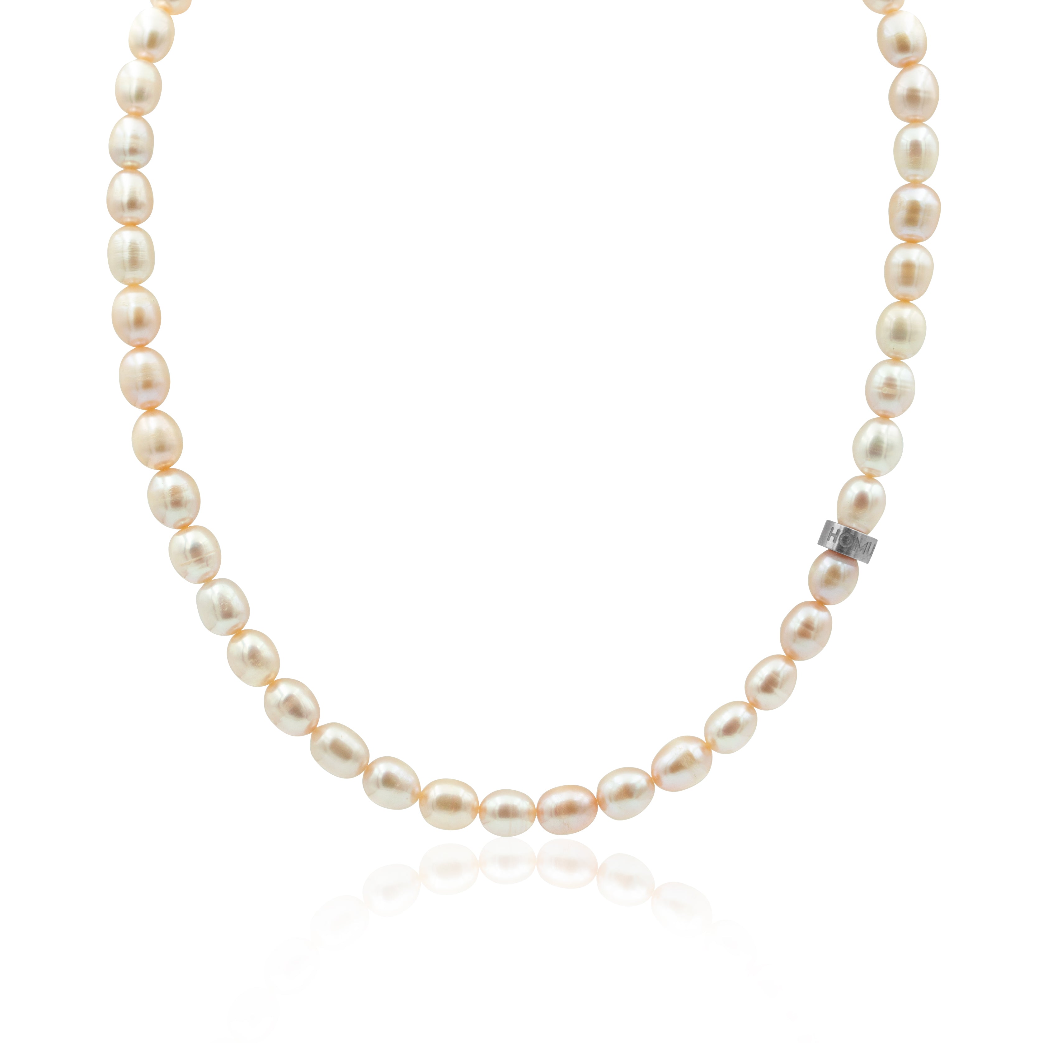 Japanese Lake Champagne Pearl Necklace ~7mm