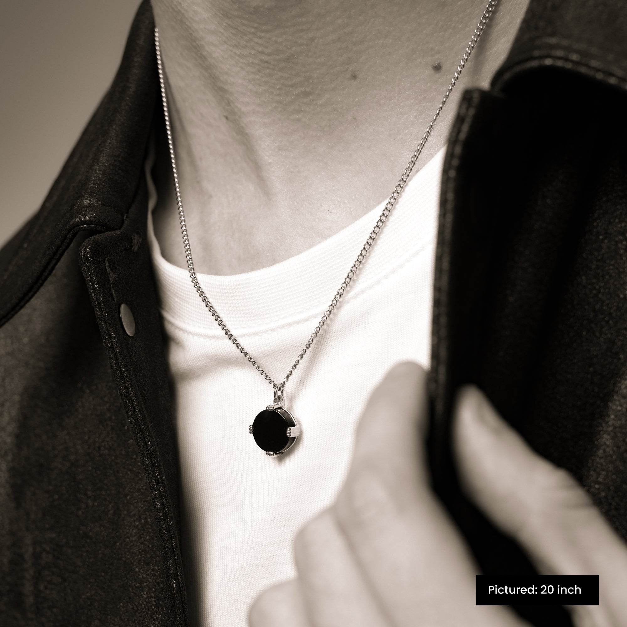Lineage® Black Obsidian Circular, Necklace