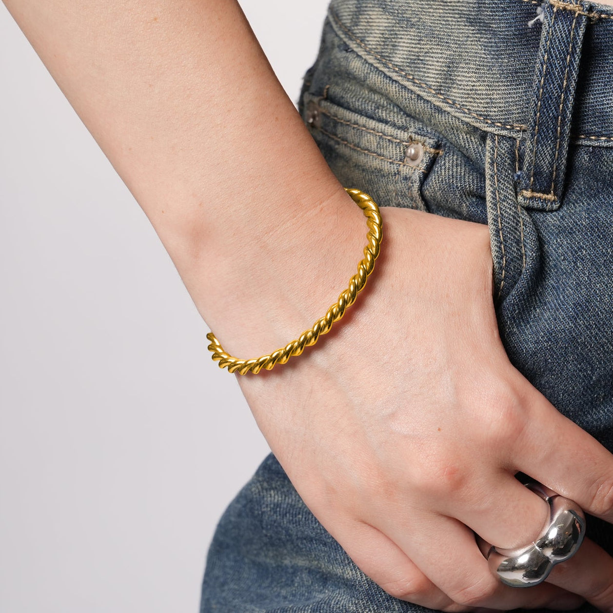 Galleon® Rope Cuff, Gold Vermeil