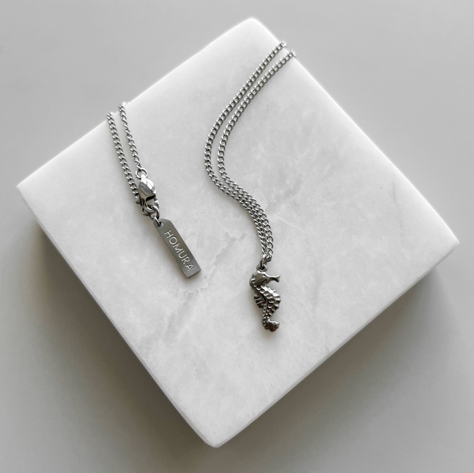 Silver Seahorse, Necklace